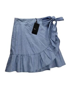 Gibson look  wrap Ruffled Mini Skirt Small